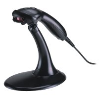 Barcode scanner on stand